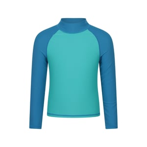 Mountain Warehouse Rash Top met lange mouwen voor kinderen/Kinderen (Licht Teal)