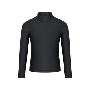 Mountain Warehouse Rash Top met lange mouwen voor kinderen/Kinderen (Jet Zwart)