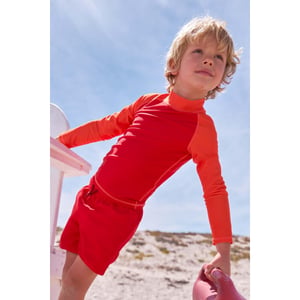 Mountain Warehouse Rash Top met lange mouwen voor kinderen/Kinderen (Donkerrood)