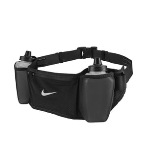 Nike Uniseks Stride dubbele drinkgordel voor volwassenen (Zwart)