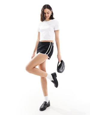 Pieces baby t-shirt med cool it cowboy diamante grafik i vitt