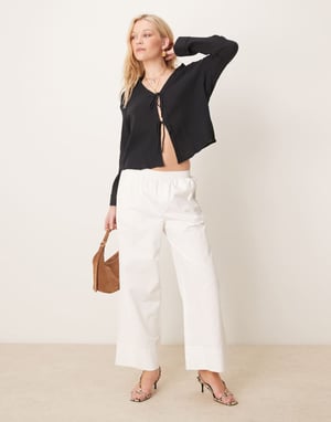 Abercrombie & Fitch relaxed textured shirt in black