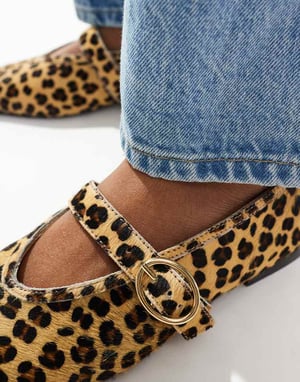 schuh Lavena mary janes in leopard