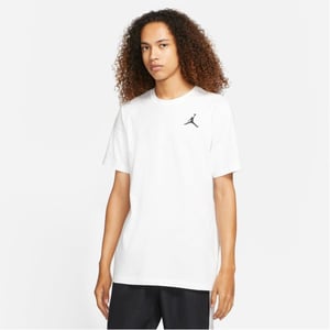 Men's Air Jordan Small Logo Regular Fit T-Shirt in White/Black