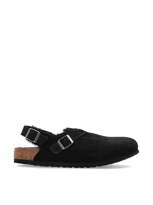 Tokio Shearling Suede Mules