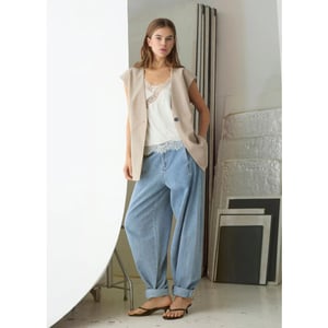 Co'Couture Tillycc pleat ll pant licht