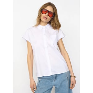 Co'Couture Elaracc slit back ss shirt