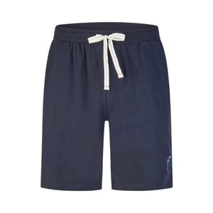 Phil & Co Heren shortama korte pyjama set rood/donkerblauw gestreept