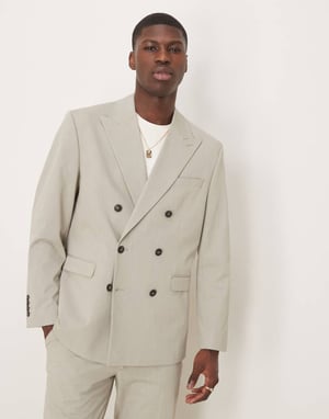Utvald Liam regular fit blazer i grön