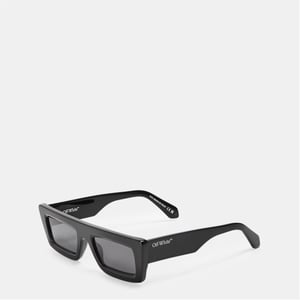 Accessories Off White Ontario Square Full Rim Sunglasses in Black/Dark Grey