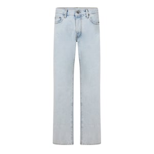 Men's Off White Slim Fit Jeans in Light Blue