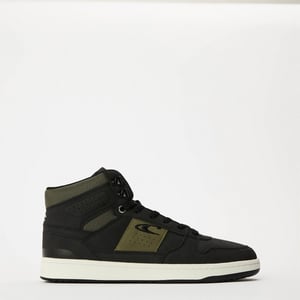 Men's ONeill Antilpe Mid Canvas Hi Top Sneakers in Black