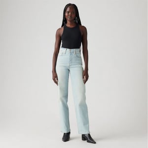 Women's Levis Ribcage High Rise Straight Leg Jeans in All Alone