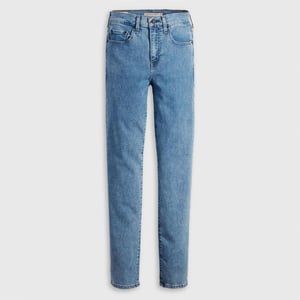 Women's Levis High Rise Straight Leg Jeans in Middle Course