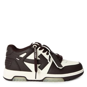 Women's Off White Out Of Office Trainers, Signature Arrows Sneakers in .Chocolate Cream