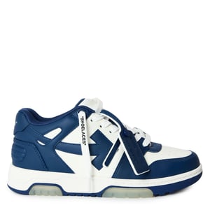 Women's Off White Out Of Office Trainers, Signature Arrows Sneakers in Royal Blue