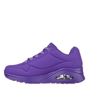 Women's Skechers Lace Up Sneaker Low Top Trainers in Purple