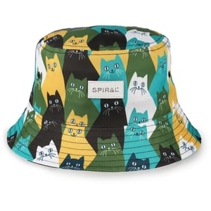 Accessories Spiral Logo All Around Brim Panel Bucket Hat in Cats