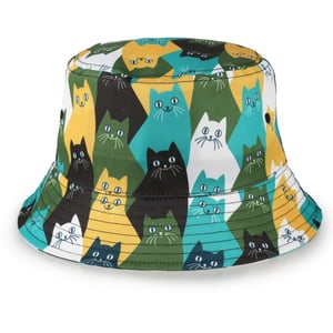 Accessories Spiral Logo All Around Brim Panel Bucket Hat in Cats