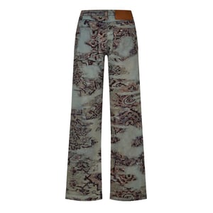 Men's Off White Off Tapest Jeans in Multicolor