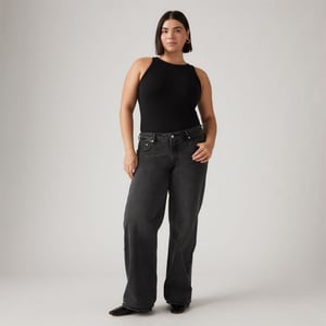 Women's Levis Low Rise Wide Leg Jeans in Wish Me Luck