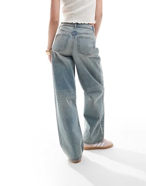 Miss Selfridge baggy jeans i smutsig tvätt
