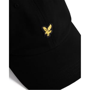 Accessories Lyle And Scott Golden Eagle Logo Curved Brim Dad Cap in Jet Black