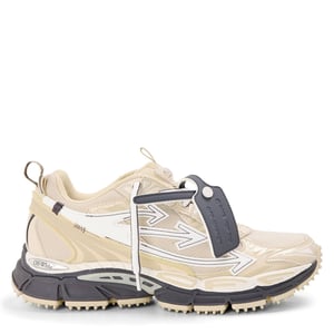Women's Off White Be Right Back Retro Inspired Comfort Sneakers in Beige