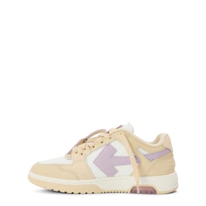 Women's Off White Slimoutofoffice Low Top Trainers in Beige/Lavander