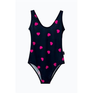 Women's Hype Heart One Piece Swimsuit in Black