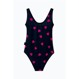 Women's Hype Heart One Piece Swimsuit in Black