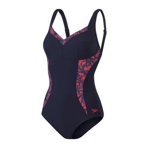 Women's Speedo Spdscu Pt 1pc in Navy/Red