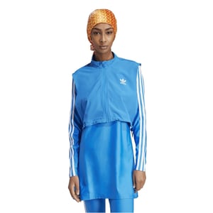 Women's adidas Adicolor Three Stripes Patterned Burkini Set in Blue