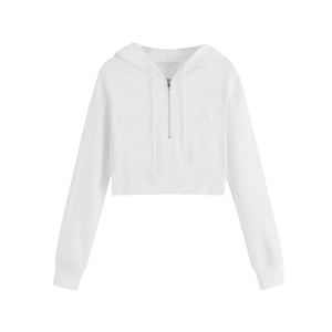 Women's Miso Cropped Hoodie in White