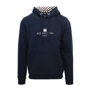 Men's Aquascutum Hooded Neck Lacoste Lettering Sweatshirt in  Navy