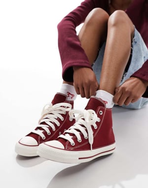 Converse Chuck Taylor All Star Hi sneakers i vinröd