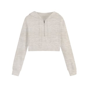 Women's Miso Cropped Hoodie in Oatmeal