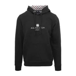 Men's Aquascutum Hooded Neck Lacoste Lettering Sweatshirt in  Black