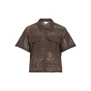 Vila vimerinda 2/4 shirt/vol/2 14114089 slate black