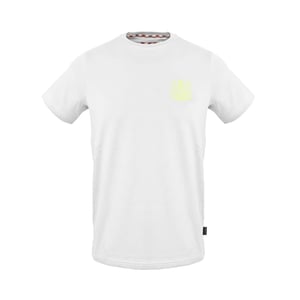 Men's Aquascutum Crew Neck Short Sleeve Jersey T-Shirt in  White