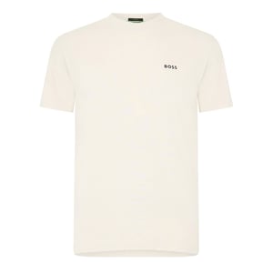 Men's Boss Logo T-Shirt, Logo Design in Open White