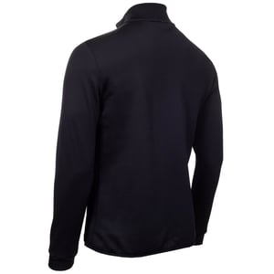 Men's Calvin Klein Golf Solid Patterned Full Zipper Ribbed Cuff Zipped Pocket Jacket in Navy