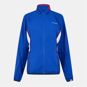 Women's Head Club Solid Patterned Full Zipper Track Jacket with Logo in .Blue