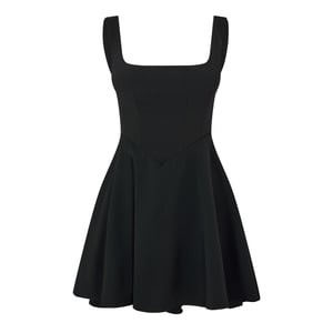 Women's Odd Muse Square Neck Mini in Black
