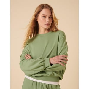 Women's Nobodys Child Drop Shldr Sweat in Green