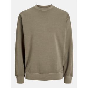 Men's Jack and Jones Faded Sweat Crw in Silver Sage