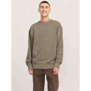 Men's Jack and Jones Faded Sweat Crw in Silver Sage