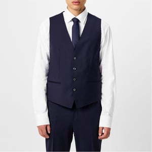 Men's Boss Fit Waistcoat in Navy 405