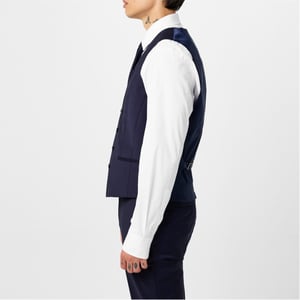 Men's Boss Fit Waistcoat in Navy 405