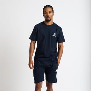 Men's Money Lounger Elasticated Short Twin Set in Navy
